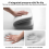 Cuscino ergonomico in memory foam per sedia da ufficio e sedia da studente per emorroidi, grigio chiaro 9