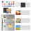 30 Pcs 2.6 Inch Mini Magnetic Canvas Panel, Painting Panel with Set Square 3