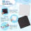 30 Pcs 2.6 Inch Mini Magnetic Canvas Panel, Painting Panel with Set Square 5
