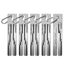 Metall-Schindellehre 4/09 mit Karabiner, Hausdach-Messwerkzeug, Dachneigungswerkzeuge, 5 Stück
