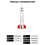 Hoogtemeter Stadiometer Draagbare echografie-handliniaal met Bluetooth voor kinderen 9