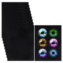 10 Stück Fursuit-Augennetz, 11,8 x 8,6 Zoll schwarzes Kostümnetz, 0,5 mm PVC-Staubnetz-Kunststofffolie für Furries Cosplay B