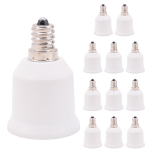 12er-Pack E12 auf E26 Adapter Lampenfassung Medium Base E27 Konverter Kronleuchter