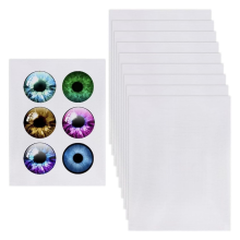 10 pezzi di rete per occhi da fursuit, rete per costumi nera da 11,8x8,6 pollici, foglio di plastica antipolvere in PVC da 0,5 mm per cosplay furry A