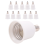 12er-Pack E12 auf E26 Adapter Lampenfassung Medium Base E27 Konverter Kronleuchter 3
