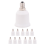 12er-Pack E12 auf E26 Adapter Lampenfassung Medium Base E27 Konverter Kronleuchter 4
