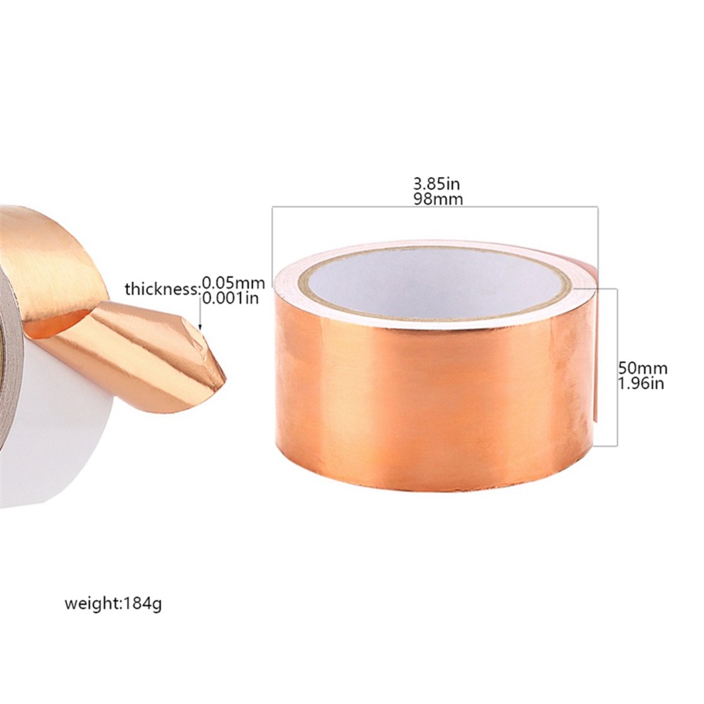 DIY koperfolie tape afscherming dubbelzijdig geleidend reparatielijm zelfklevend afweermiddel