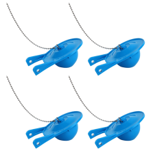 4Pack Toilet Flapper Replacement,3Inch Replacement Water Conserving with Stainless Chain, Easy to Install