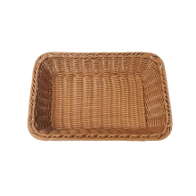 Handgemaakte rotan werkopslag trays fruit groenten broodmanden restaurant serveertafel display