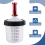 Farbmischbecher H/O Quick Tank 20,3 Oz/600ML Einweg mit Adapter 10