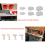 Support mural pour outils de batterie 18 V, support pour perceuse rouge M8 avec vis 8