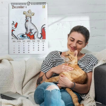 2025 Seltsamer mittelalterlicher Katzenkalender – Kunst zur Feier von Katzen im Fantasy-Mittelalter. Perfekte Geschenke für Katzenliebhaber