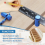 Tall Stair Gauges with Holder&Carabiner Knobs for Framing Square, Versatile Circular Saw Layout Tool Stringers 5