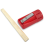 Temperamatite da carpentiere rosso con foro singolo in plastica e legno 10