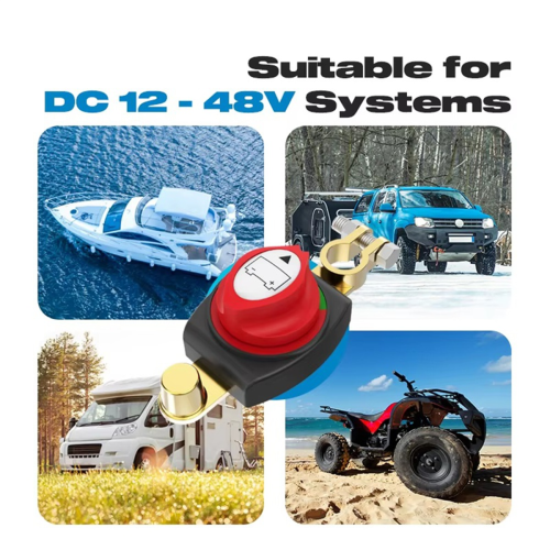Battery Pole Power-Off Integrated Switch Auto Modification Yanchang Parts High Current Power 2