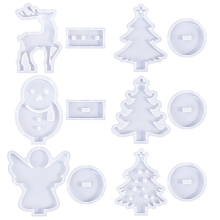 Lovely Angel Silicone Mold Hollow Christmas Art DIY Products Resin Home Furnishing