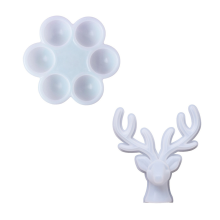 Deer Handicraft Resin Mold Kit Box with 6 Bowls. DIY Casting for Candy Cosmetic Jewelry Container