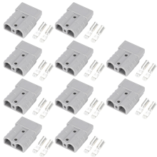 50A Hochstromstecker für Elektrofahrzeugbatterien, USV, Solarkabel, New Energy Plugs Grau