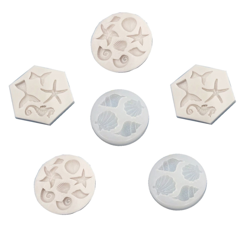 DIY Shellfish and Conch Silicone Mold Baking Cake Decoration Epoxy 1
