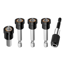 5 stuks Premium magnetische gipsplaatschroefset - PH2 bits voor gipsplaat, 1/4 inch zeskant positioneringsbit B