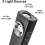 Flashlight with Auto Beam Combo Work Light Rechargeable Stepless Dimming Magnet Aluminium Material 5