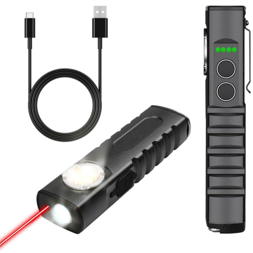 Flashlight with Auto Beam Combo Work Light Rechargeable Stepless Dimming Magnet Aluminium Material 2