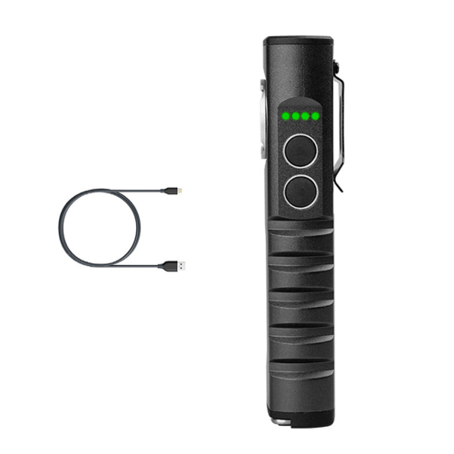 Flashlight with Auto Beam Combo Work Light Rechargeable Stepless Dimming Magnet Aluminium Material 1