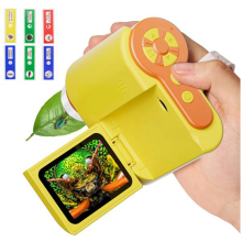 Mikroskop für Kinder, 1000-faches Handmikroskop mit HD-Bildschirm, verstellbare LED-Leuchten für Kinder