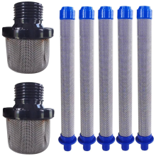 STÜCKE 288716 3/4 Ersatz-Einlasssieb mit 5 STÜCKE 288749 60Mesh SG2/SG3-Sprühfiltern für Airless-Farbspritzgeräte