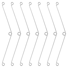 Lot de 7 clips à ressort pour éclairage encastré, accessoires d'éclairage à torsion, caches et garnitures