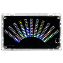 Fächerförmige LED-Musikspektrum-Rhythmus-Lichtanzeige DIY-Produktionskit SMD-Komponentenübung TJ-56-714