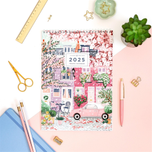 2025 Kalender, Reisewand Monatsplaner, Dekor, Briefpapier, Geschenk für Sie, Cottage Core