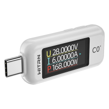 Precisions USB C-oplaaddetectoren 3.1-compatibele spannings- en stroomweergavemeter C0+