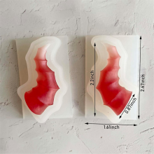 1Pair Devil Horns Silicone Mold 2.16in Animal Sheep Horn Shape Headband Keychain Pendant Resin Casting