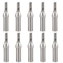 3-voudige rechte frees 12,7 mm MDF-multiplex spaanplaat houtsnijwerk trimmen sleuffreesbit 10 stuks