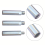 Lot de 2 rallonges pour meuleuse d'angle 125 mm, 80 mm, conversion M10 vers M14 6