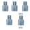 5pcs Angle Grinder Adapter Conversion Screw Polishing Machine Connector M14 to M10 3