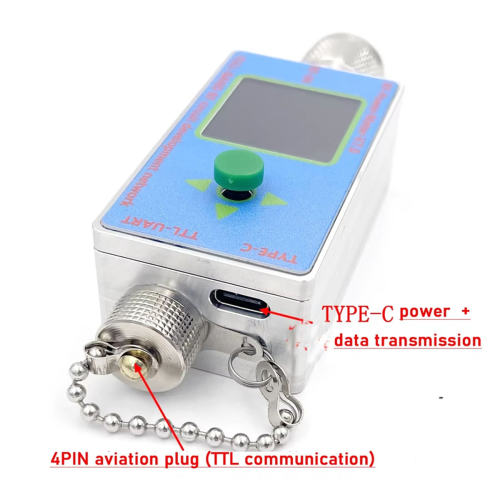 N-Type 100K-10Ghz V7.0 Power Meter TTL Software Communicatie TYPE-C USB Data Export Detector Attenuator 2