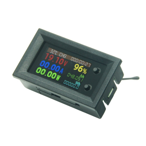 DC720 30V Digitale Vermogen Energie Voltmeter Ampèremeter Spanning Wattmeter Temperatuurmeter 9 In1 1