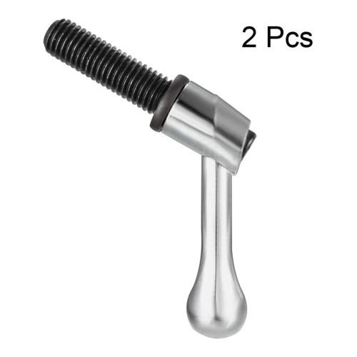 X 40mm Handle Adjustable Clamp Lever Threaded Button Ratchet Male Stud Knob Lock 2