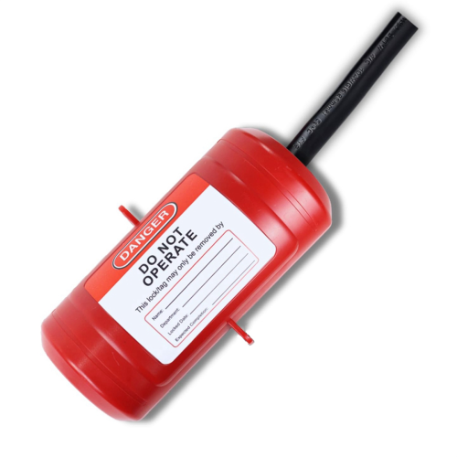Electrical Plug Lock for Lockout Tagout - 220 Volt Power Cord Device,Extension Lock,Industrial Grade Large 1