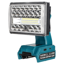 Für 14,4-20 V Li-Ionen-Akku LED-Arbeitsleuchte Strahler Flutlicht Lampe für Camping Notfall