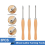 Wood Lathe Chisel Set 3 Pieces Turning Tools Include Square, Round, Diamond Carbide Blades for 3