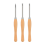 Wood Lathe Chisel Set 3 Pieces Turning Tools Include Square, Round, Diamond Carbide Blades for 7