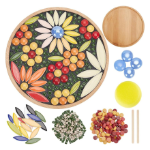 DIY Mozaïek Knutselset Bloemen Bamboe Onderzetters voor Handgemaakte Onderzetters Huisdecoratie