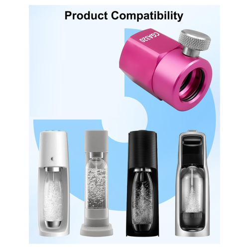 Replacement Adapter Quick Connect Pink, Tank Connector Kit for Standard Large CGA320 2