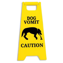 Hundekotzeschild, 4 Zoll nasses Bodenschild, Hundewarnschild Dekoration Hof