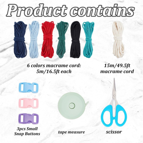 DIY Macrame Pet Collar Kit for Adult Beginners Cat Making Easy to Personalized 2