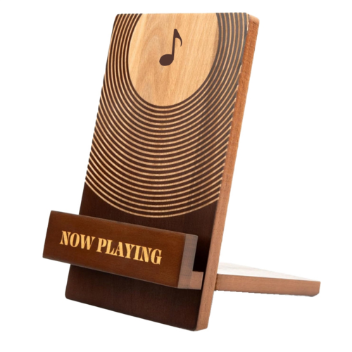 Nouveau support de disque vinyle en bois vintage