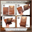 Nouveau support de disque vinyle en bois vintage 8